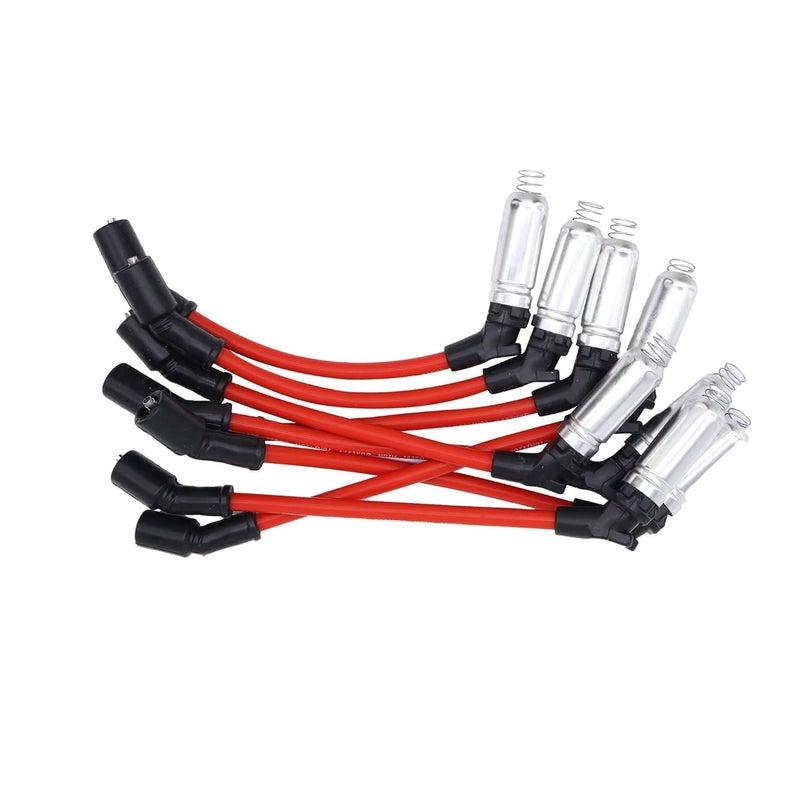 OXCANO 10.5mm 48322 Ignition Spark Plug Wires Set Compatible with Chevy Avalanche, Tahoe, Caprice, Colorado, Corvette, Express 1500 2500 3500, Silverado 1500, Silverado 2500 3500 HD, Suburban 1500 - Image 1